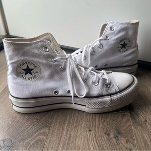 Platform high top converse all star